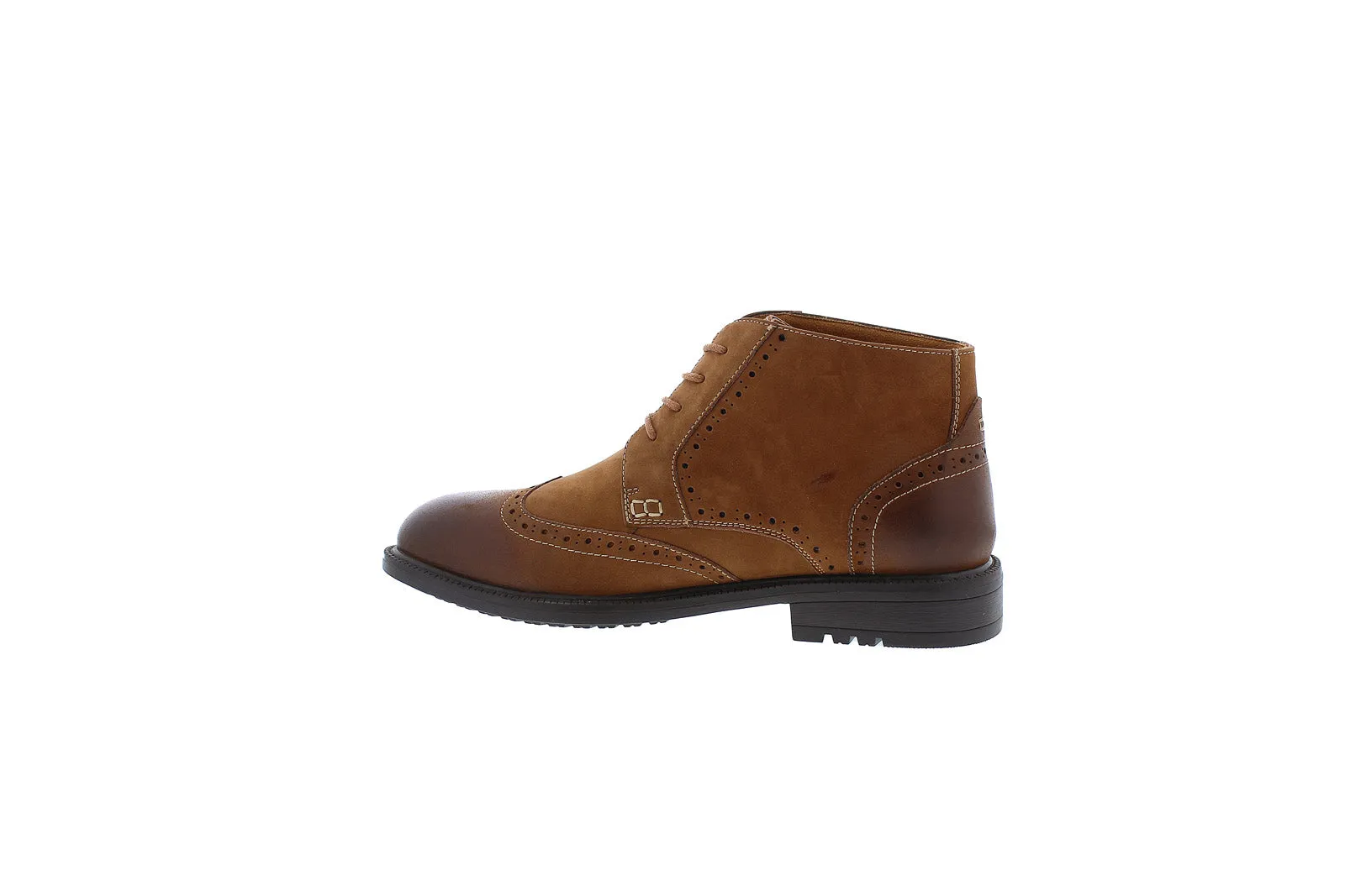 Brown Leather Lace Up Chukkas Boots for Men from English Laundry