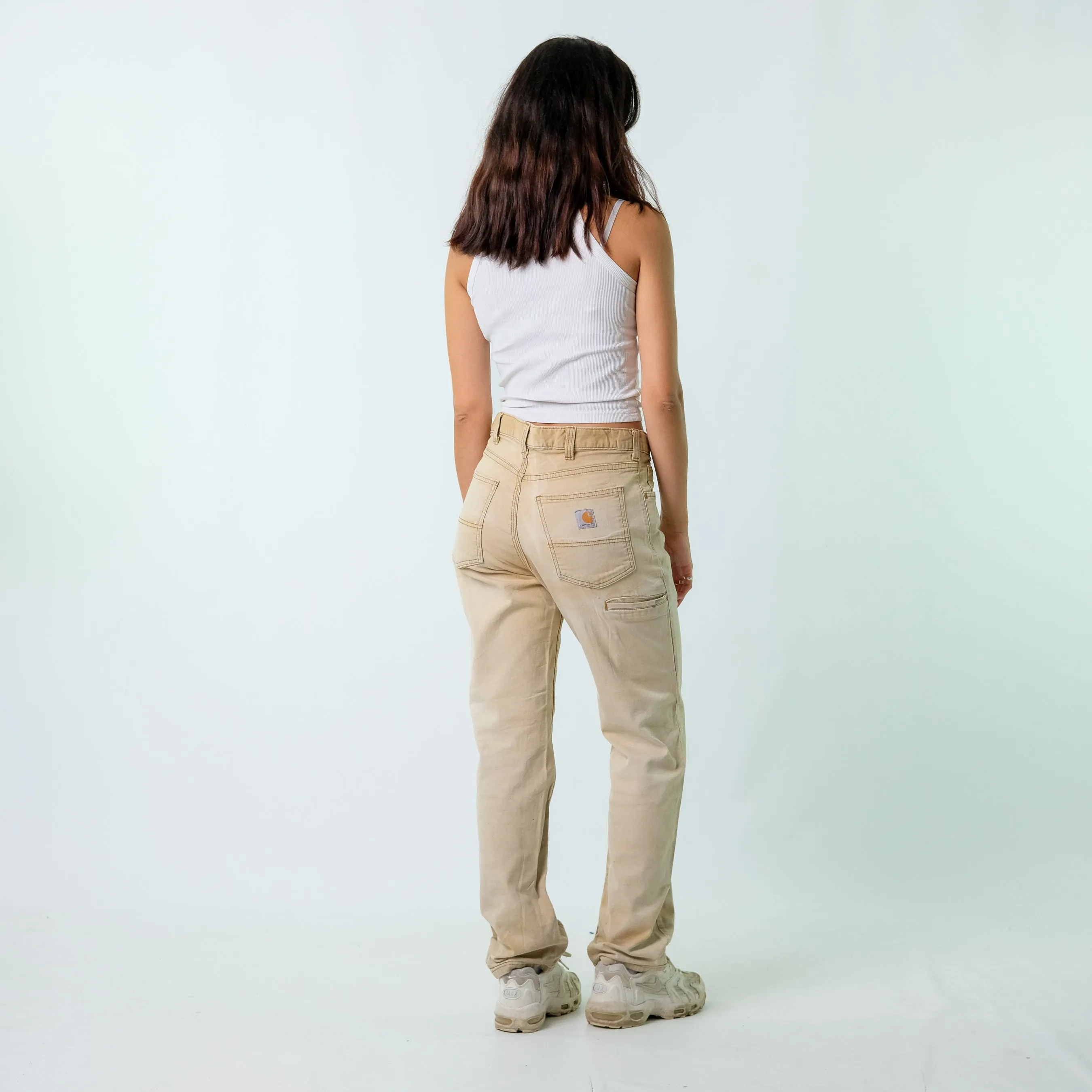 Brown y2ks Carhartt Canvas Carpenter Jeans Baggy Pants (32x32)