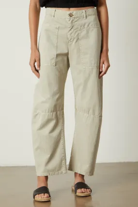 BRYLIE SANDED TWILL TROUSERS IN ANCIENT