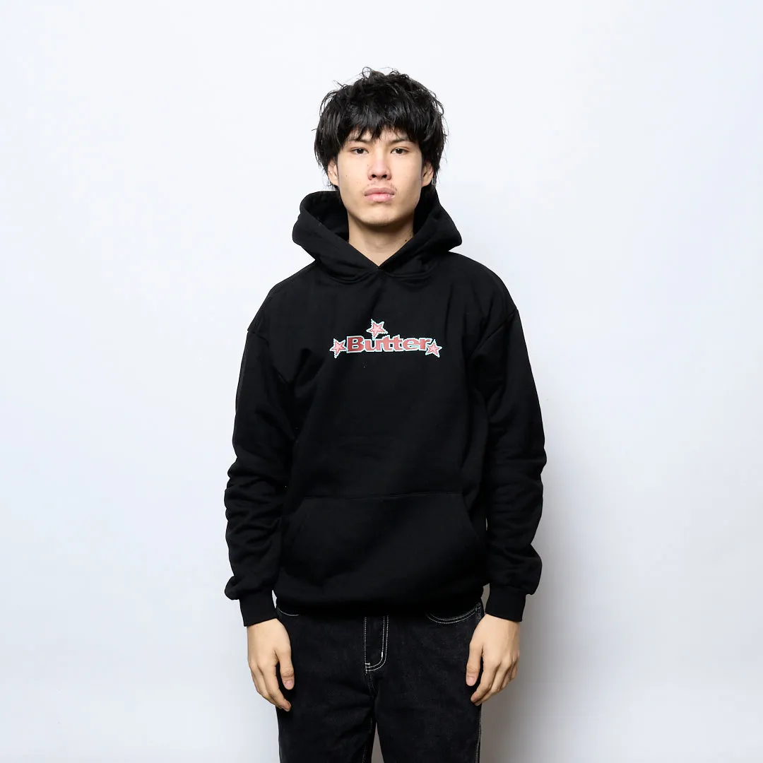 Butter Goods - Star Logo Pullover Hood (Black)