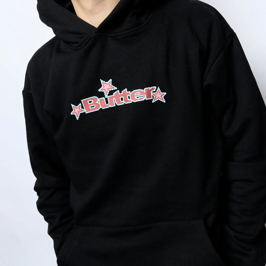 Butter Goods - Star Logo Pullover Hood (Black)