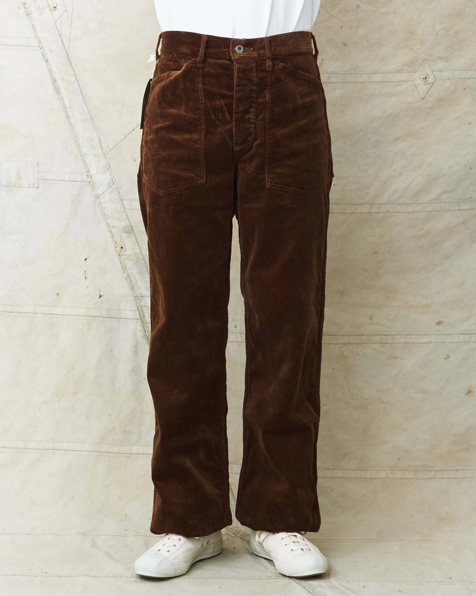 Buzz Rickson's Aviation Associates US Army Working Trousers Corduroy Brown BR42393