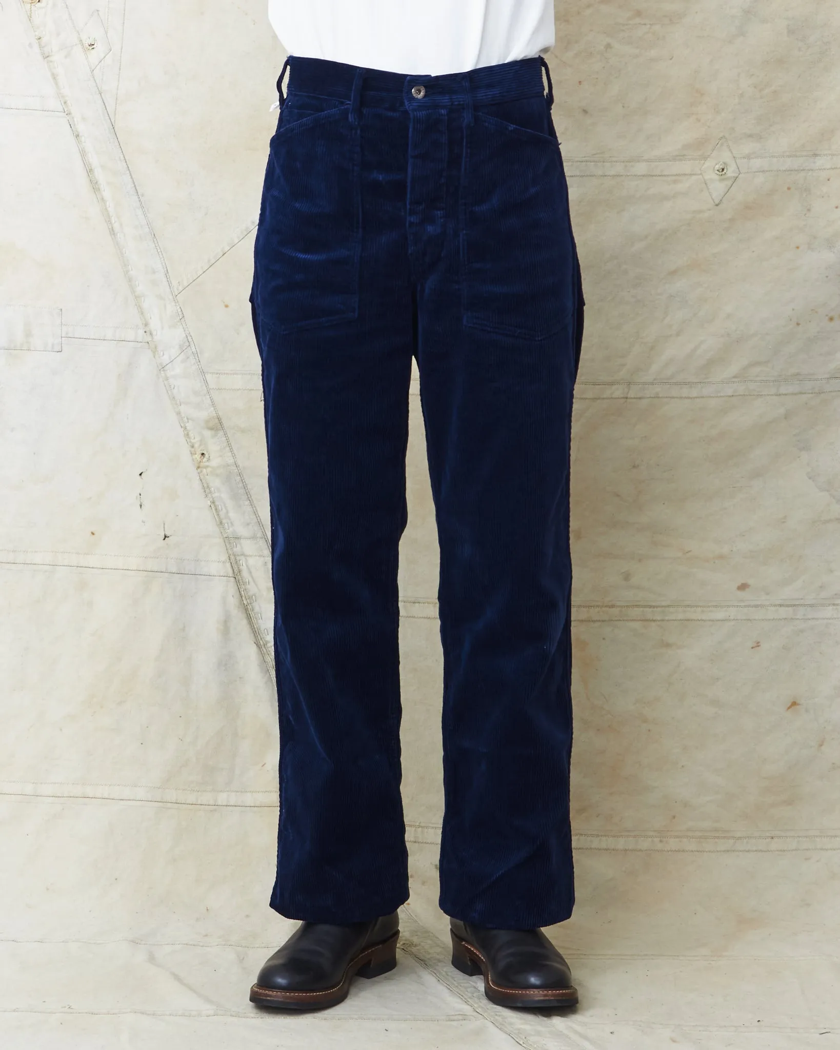 Buzz Rickson's Aviation Associates US Army Working Trousers Corduroy Navy BR42393