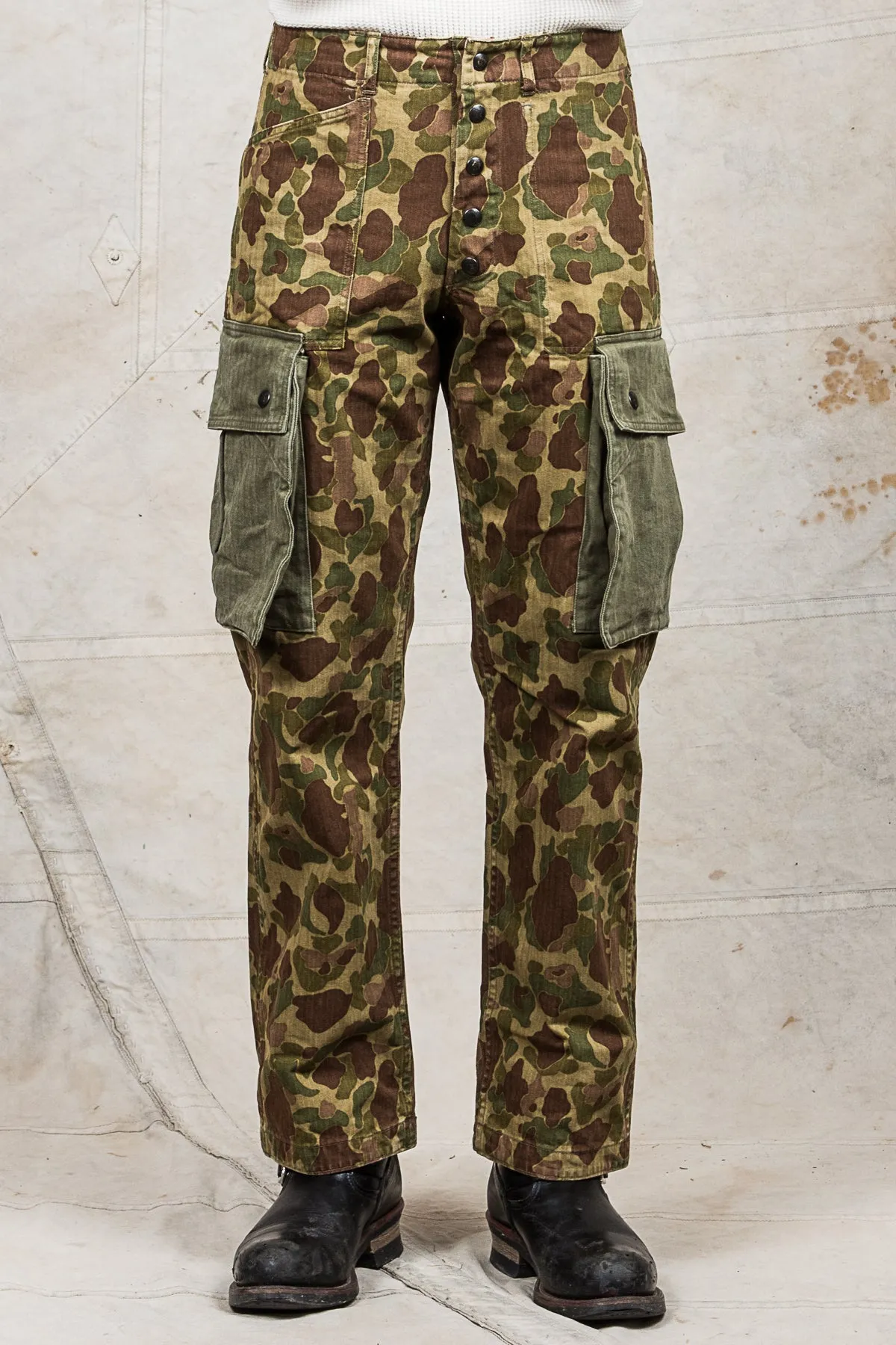 Buzz Rickson's Frog Skin Camo Reversible Trousers