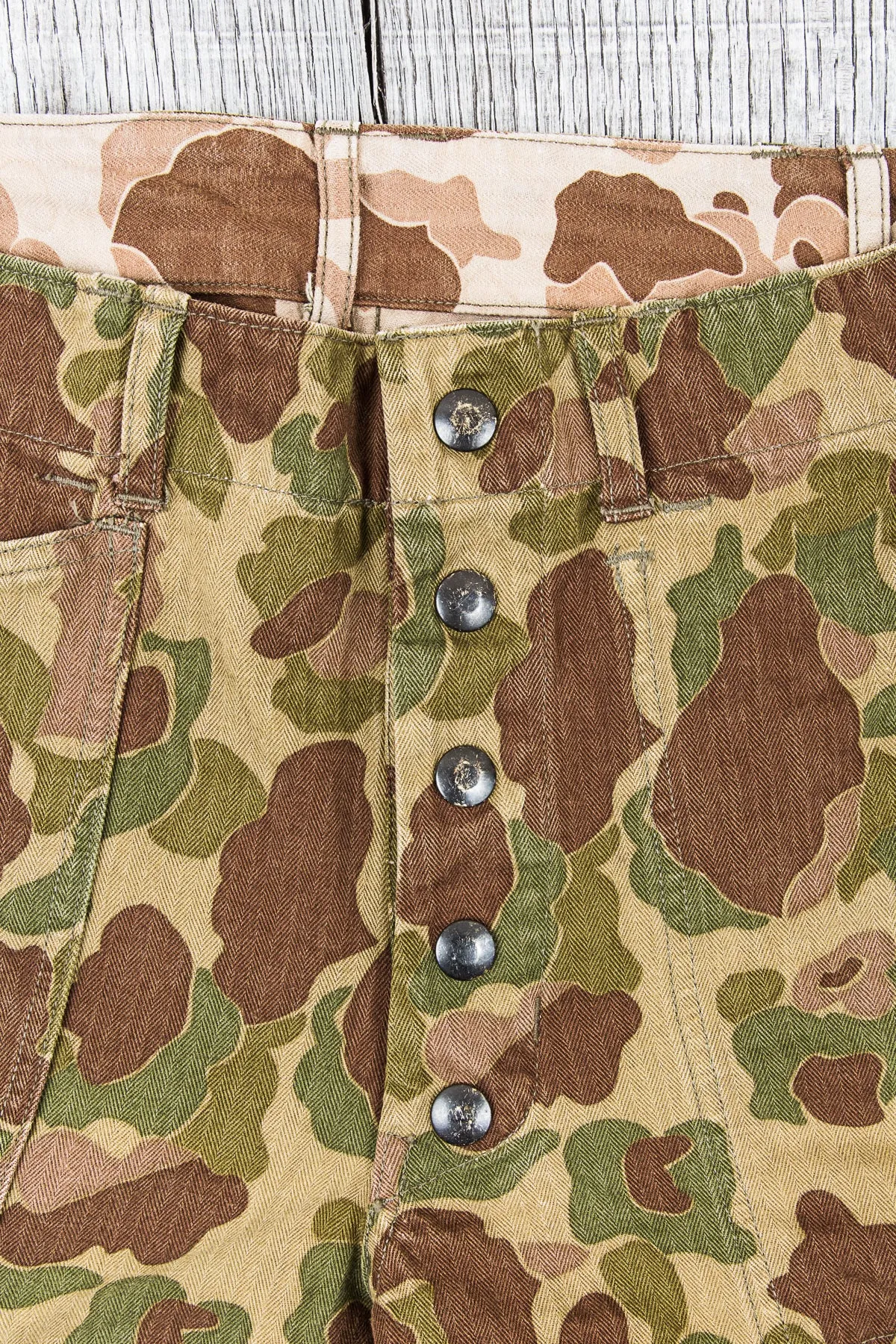 Buzz Rickson's Frog Skin Camo Reversible Trousers