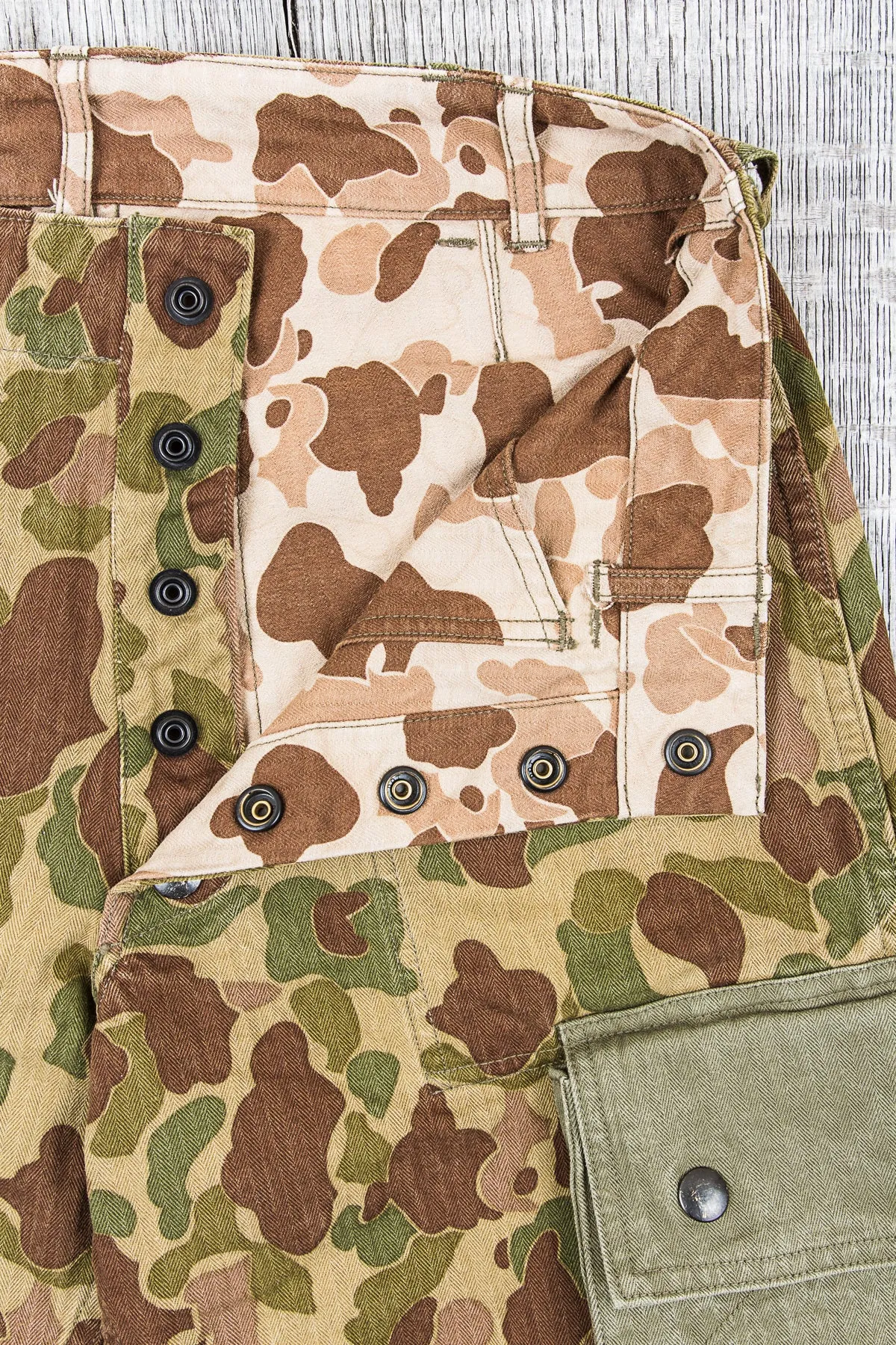 Buzz Rickson's Frog Skin Camo Reversible Trousers