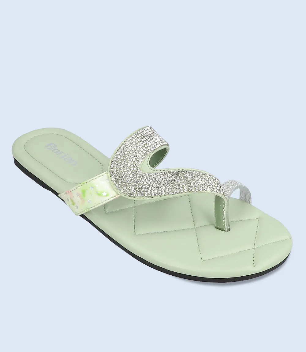 Mint Green Women's Chappal - BW9741