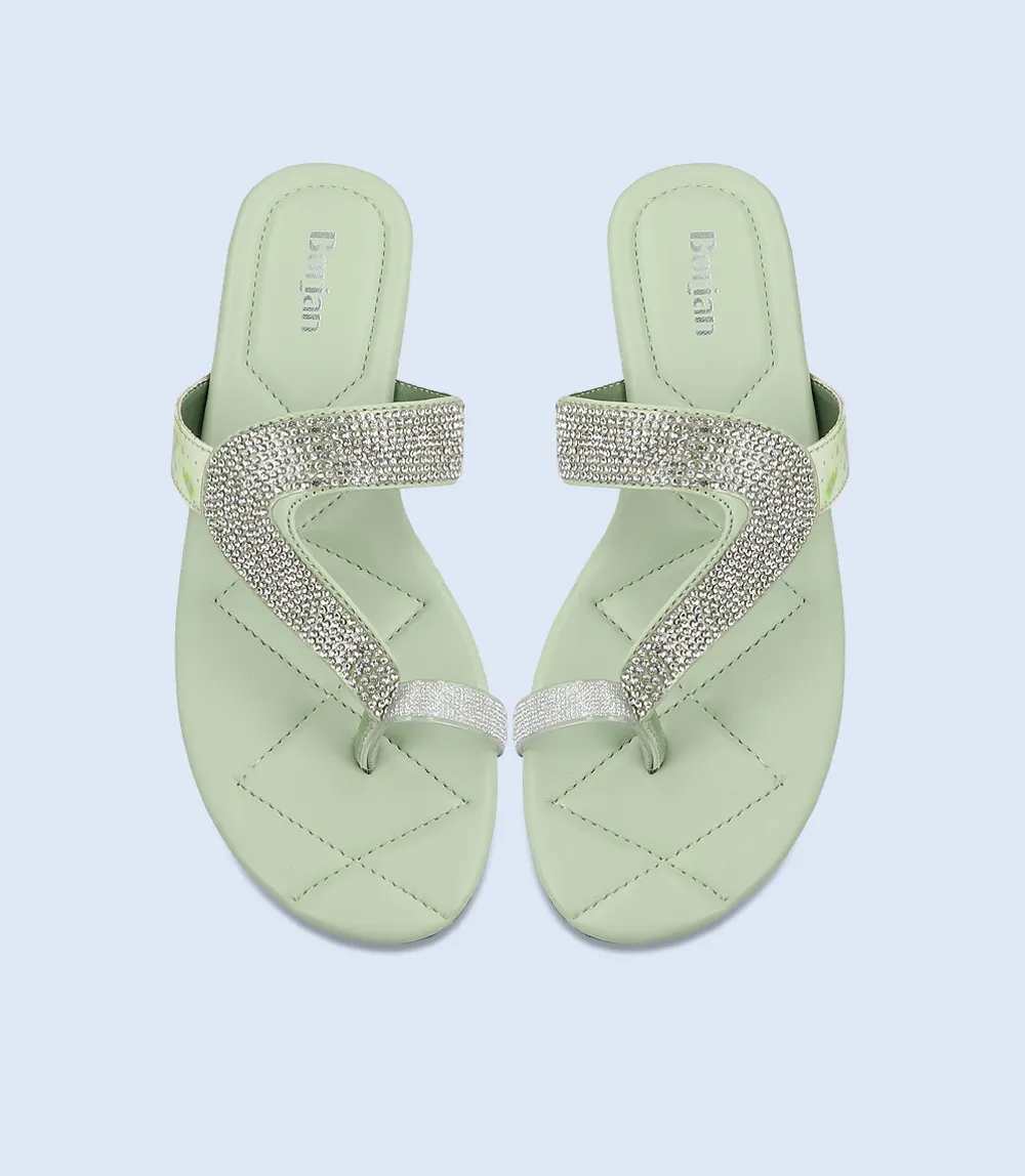 Mint Green Women's Chappal - BW9741