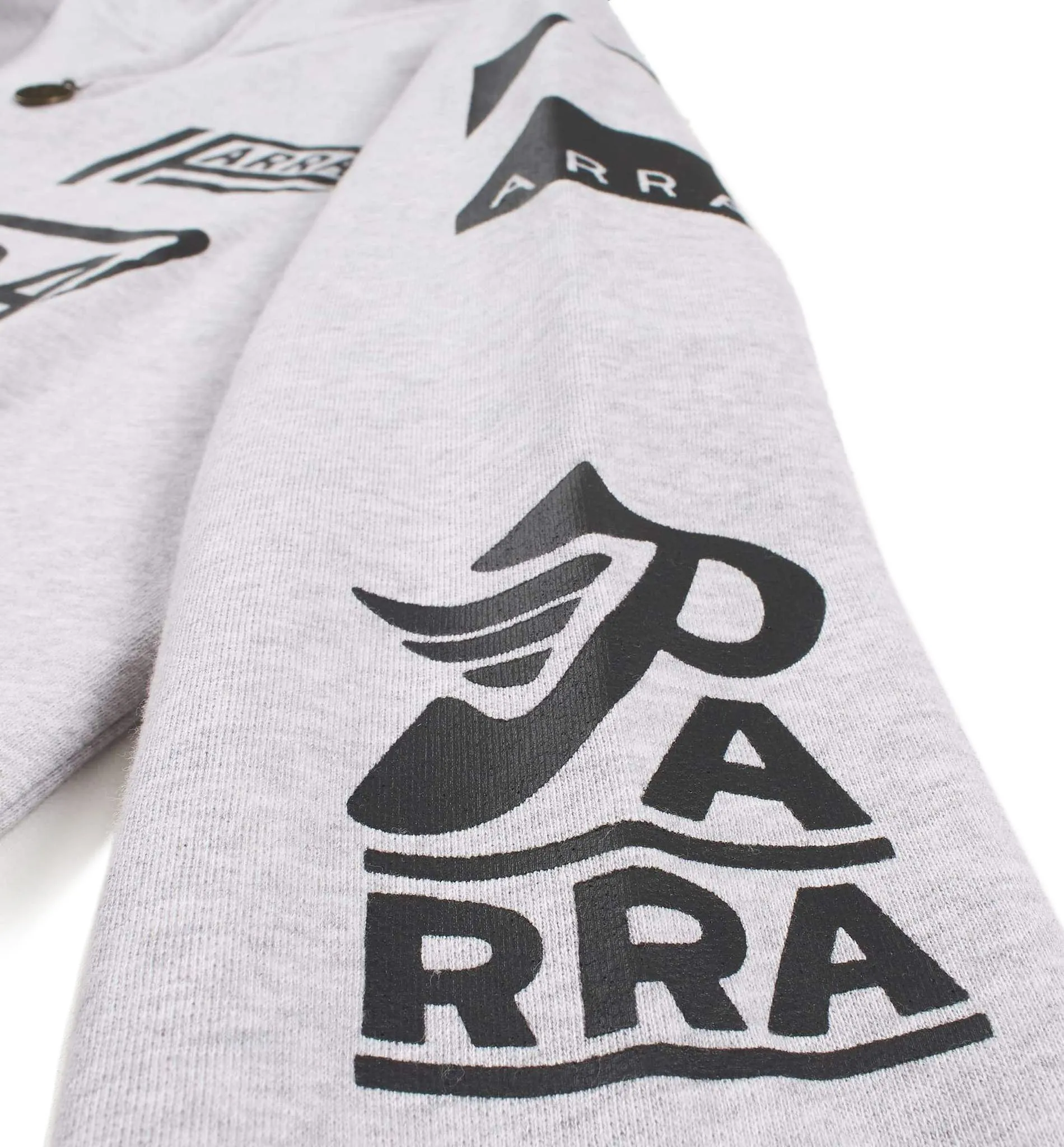 BY PARRA SPONSORED QUARTER ZIP SWEATSHIRT // ASH GREY