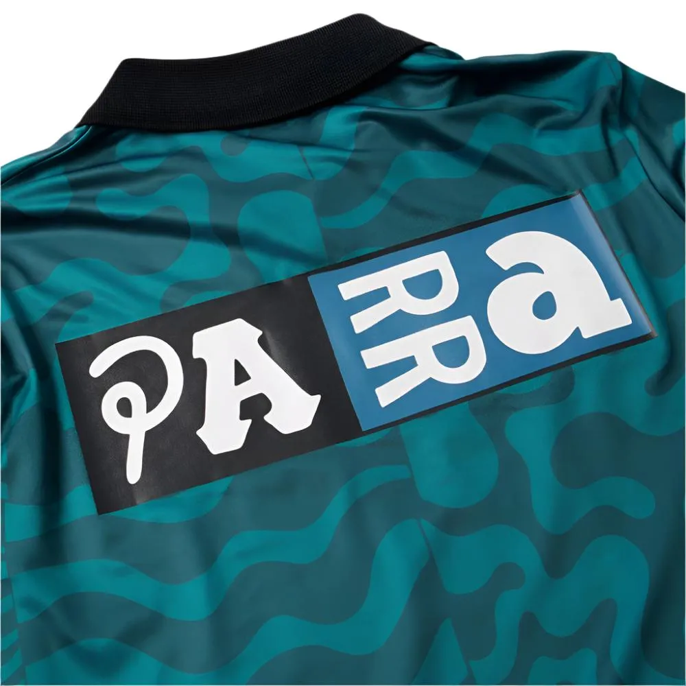 BY PARRA SPORT FLAGE POLO SHIRT // DEEP SEA GREEN