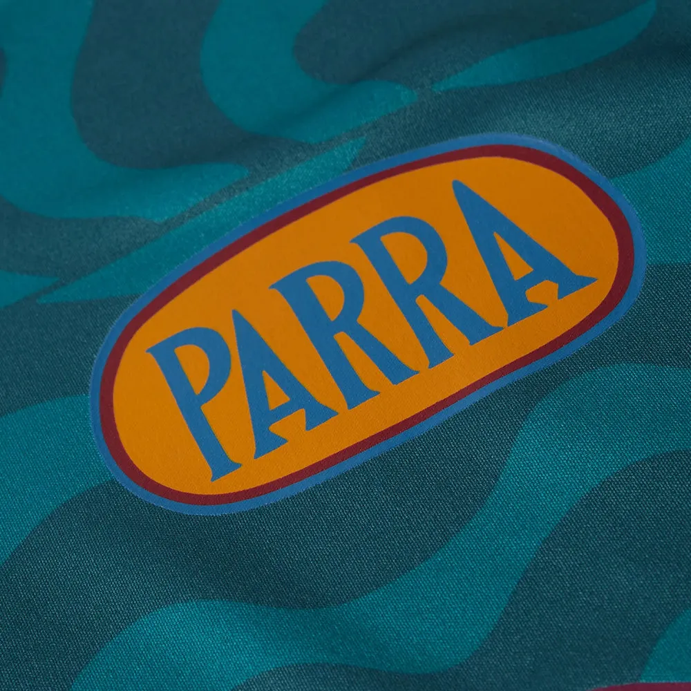 BY PARRA SPORT FLAGE POLO SHIRT // DEEP SEA GREEN