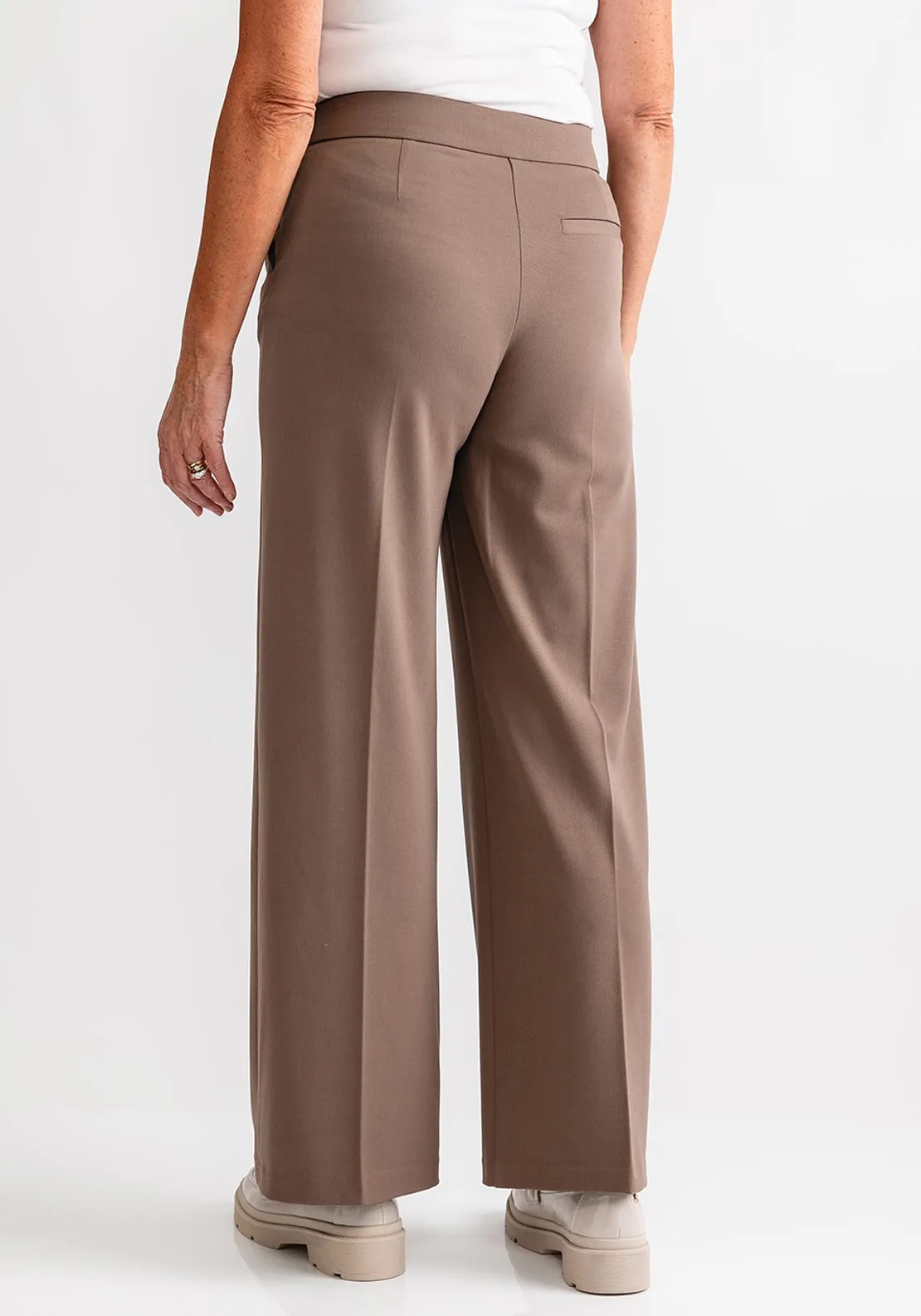 b.young Wide Leg Trousers, Brown