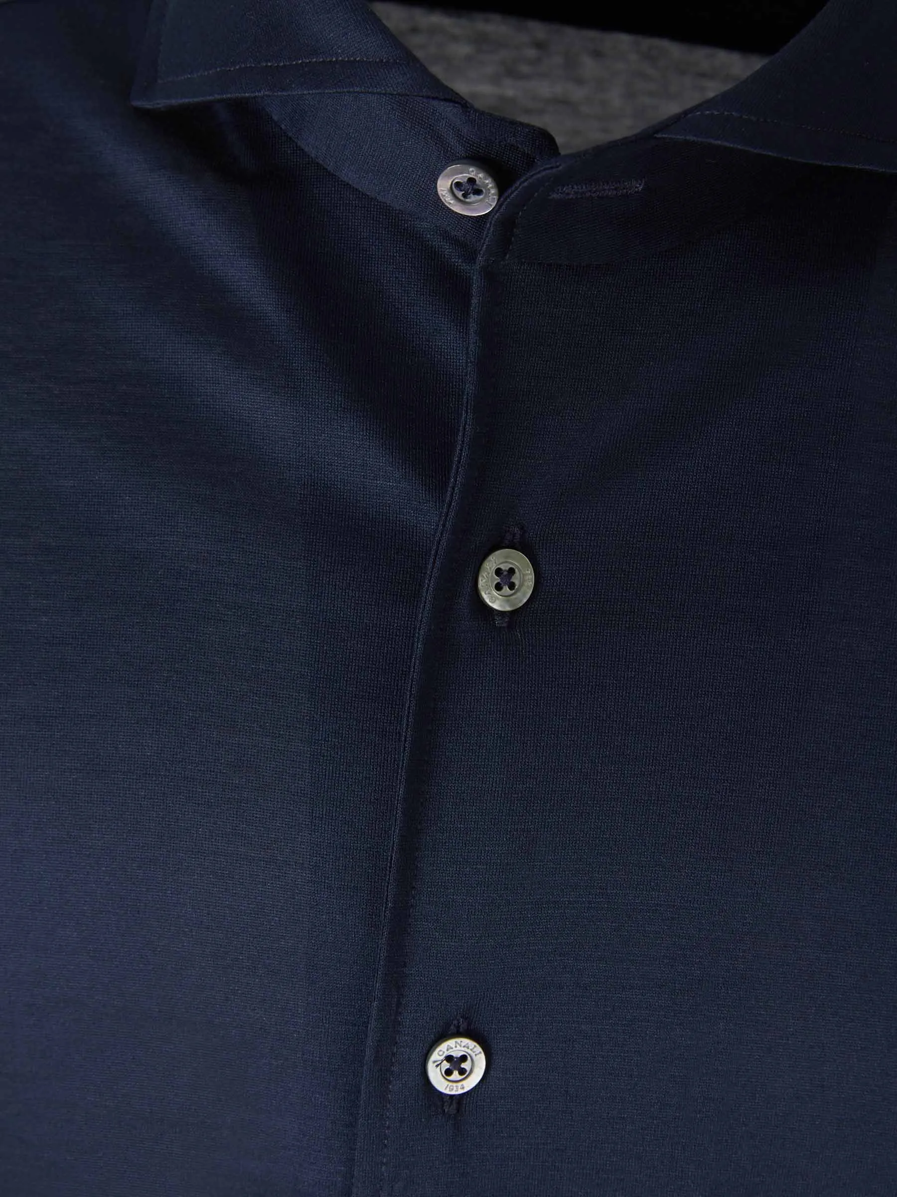 Canali Cotton Knit Shirt 