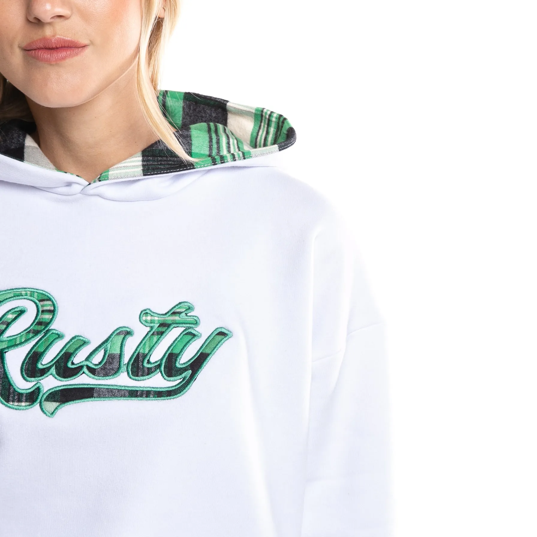 Kangaroo Rusty Country Club Oversized Hoodie White