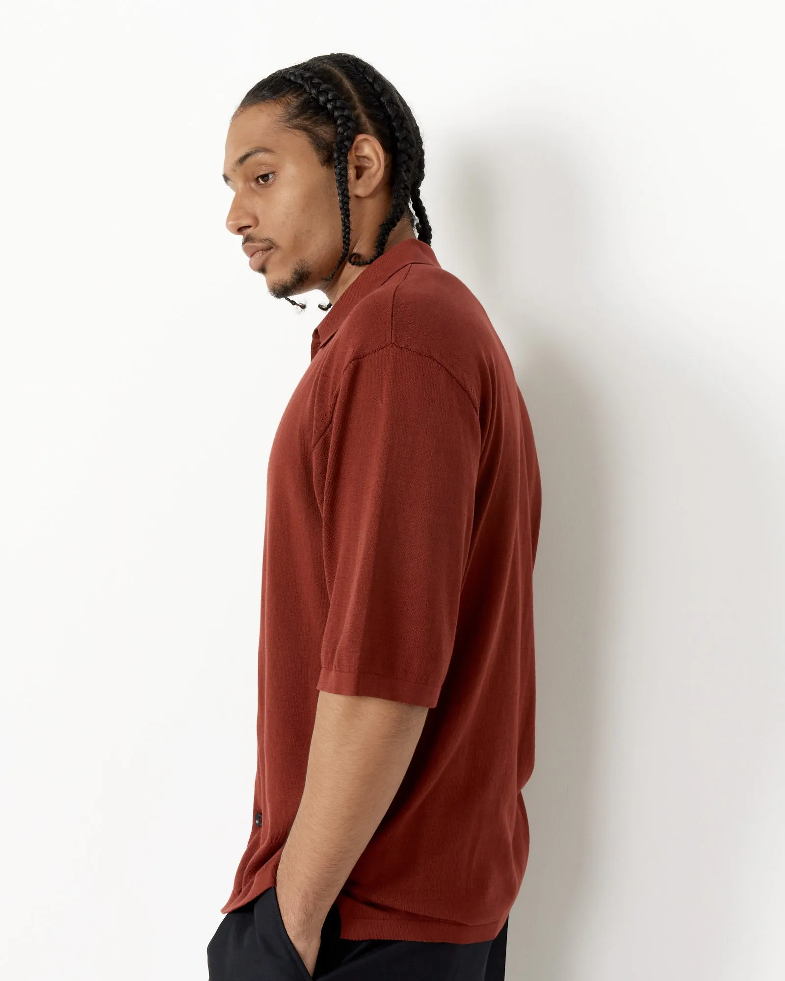 Carmine Red Polo Shirt.