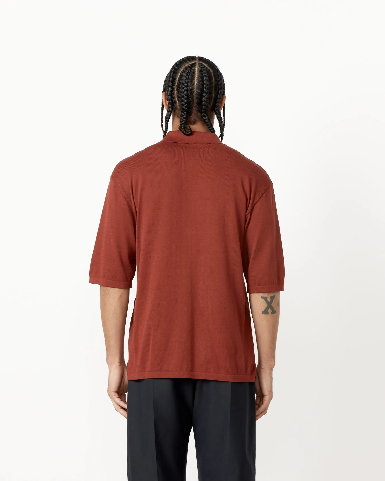 Carmine Red Polo Shirt.