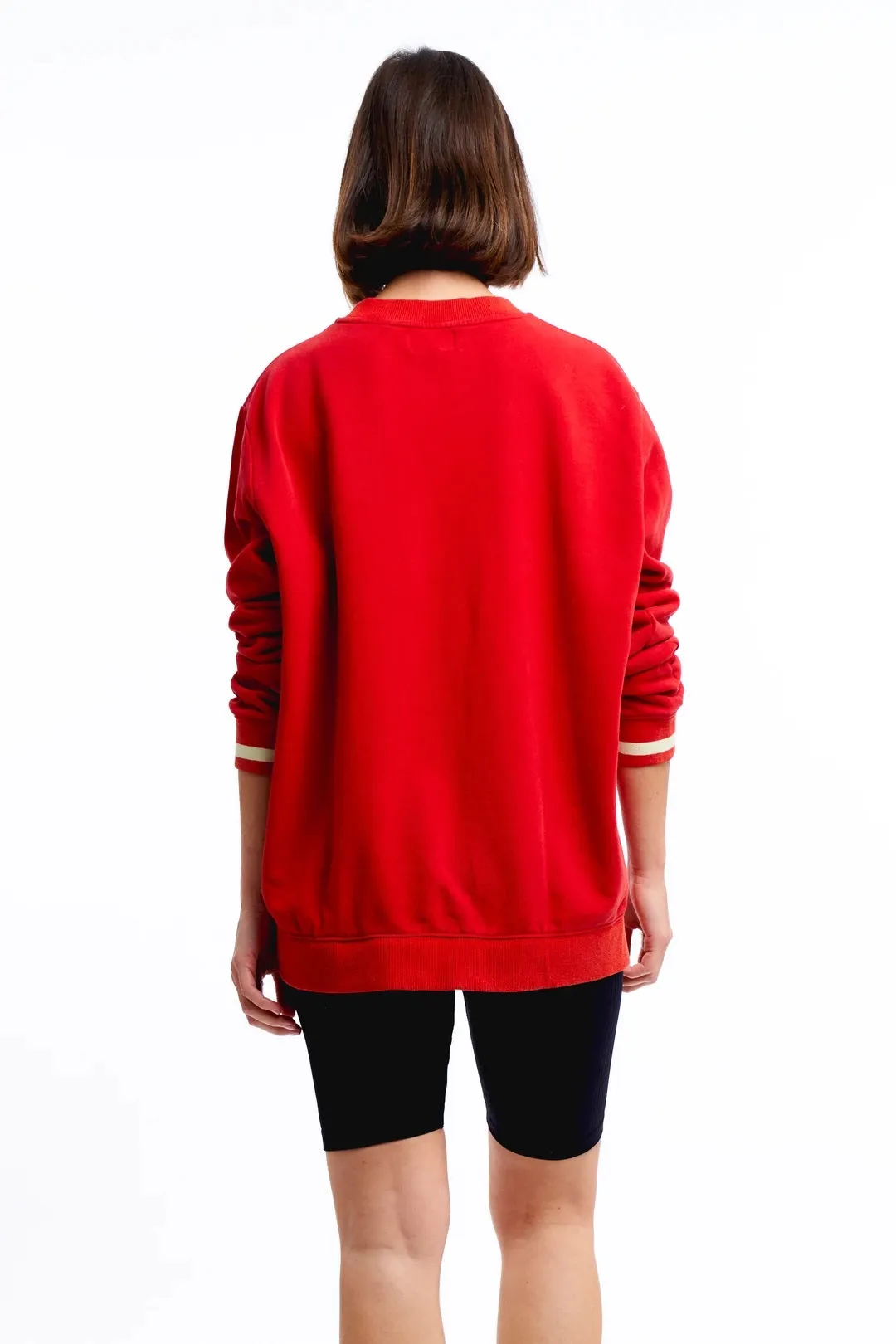 Casa Amuk Red Vintage Jumper for Women, Limited Edition