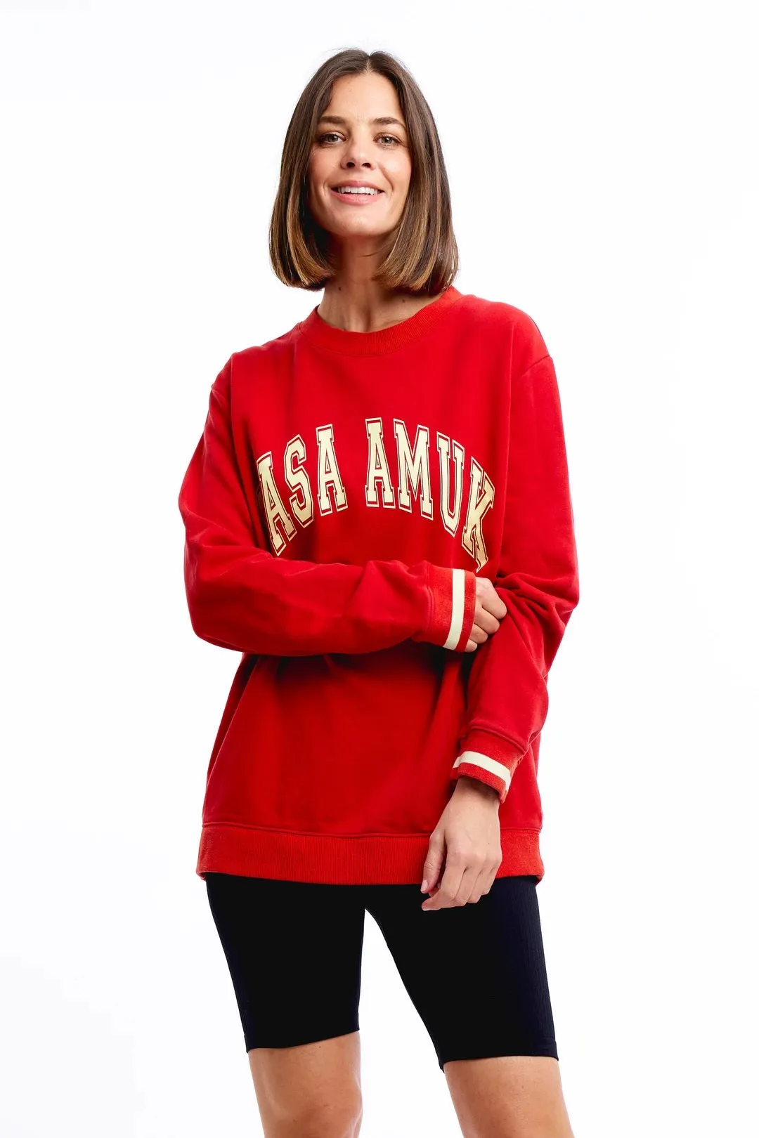 Casa Amuk Red Vintage Jumper for Women, Limited Edition