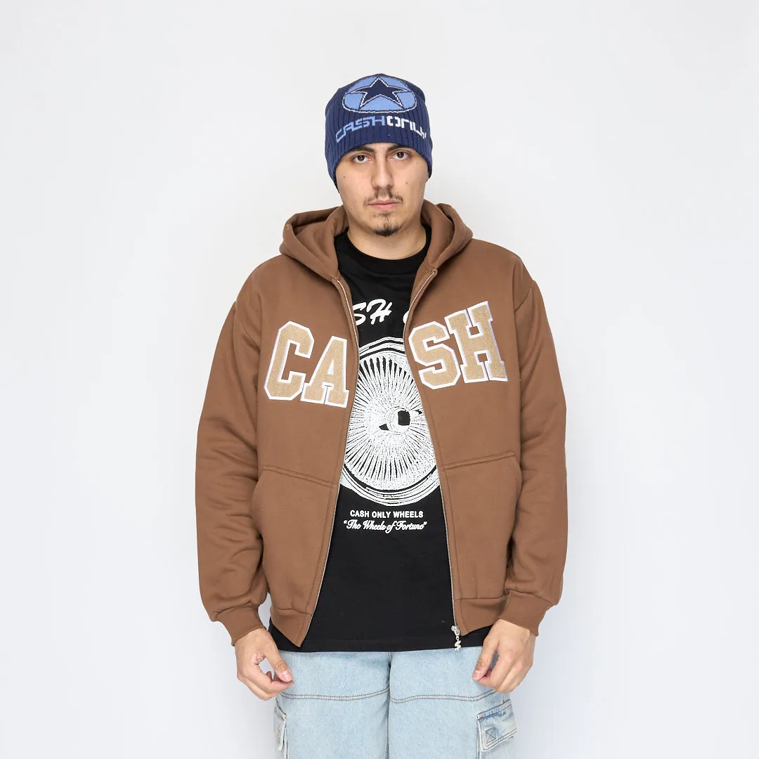 Cash Only - Campus Zip-Thru Hood (Brown)