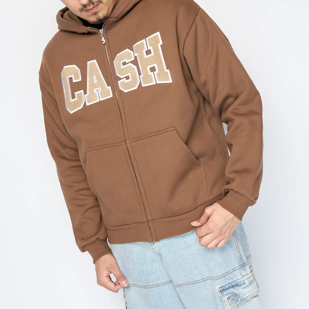 Cash Only - Campus Zip-Thru Hood (Brown)