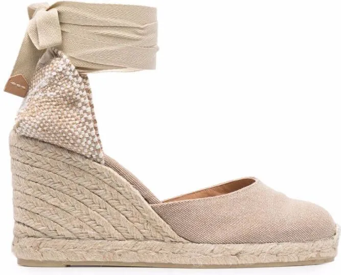 Castañer Catrina 80mm wedge espadrilles Neutrals