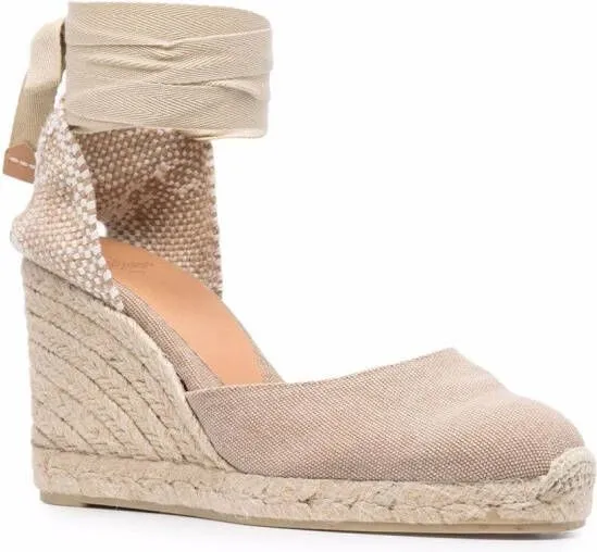 Castañer Catrina 80mm wedge espadrilles Neutrals