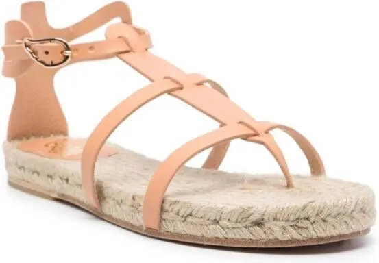 Castañer Delos leather espadrilles Neutrals