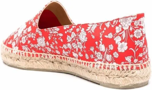 Castañer Joana floral-print espadrilles Red