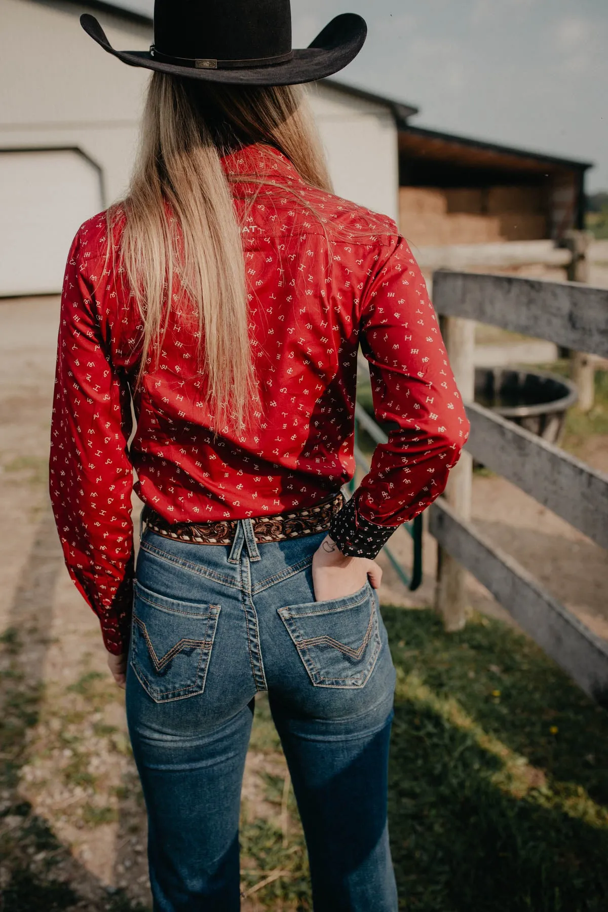 'Cattle Baron' Ariat Womens' Cattle Brands Kirby Shirt (XXL Only )