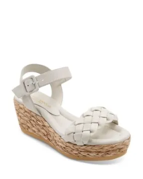 Cecilia Espadrille Wedge Sandals with Braided Straps and Platform Heel