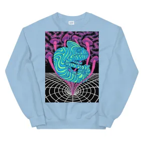 Colorful Shrooms Vortex Graphic Sweatshirt