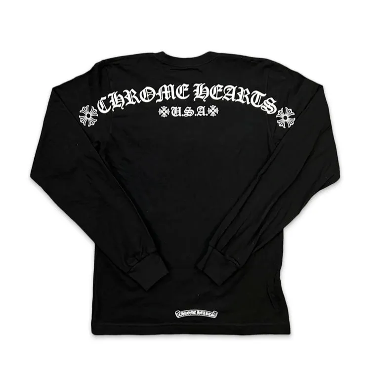 Chrome Hearts Shoulder Logo L/S Tee Black