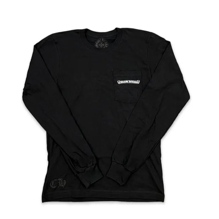 Chrome Hearts Shoulder Logo L/S Tee Black