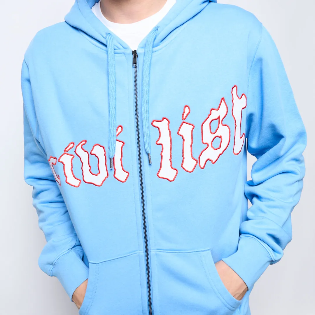 Civilist - Exotique Zip Hood (Medium Blue)