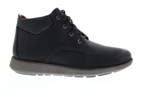 Clarks Men's Black Leather Lace Up Chukka Boots - Larvik Top 26144603