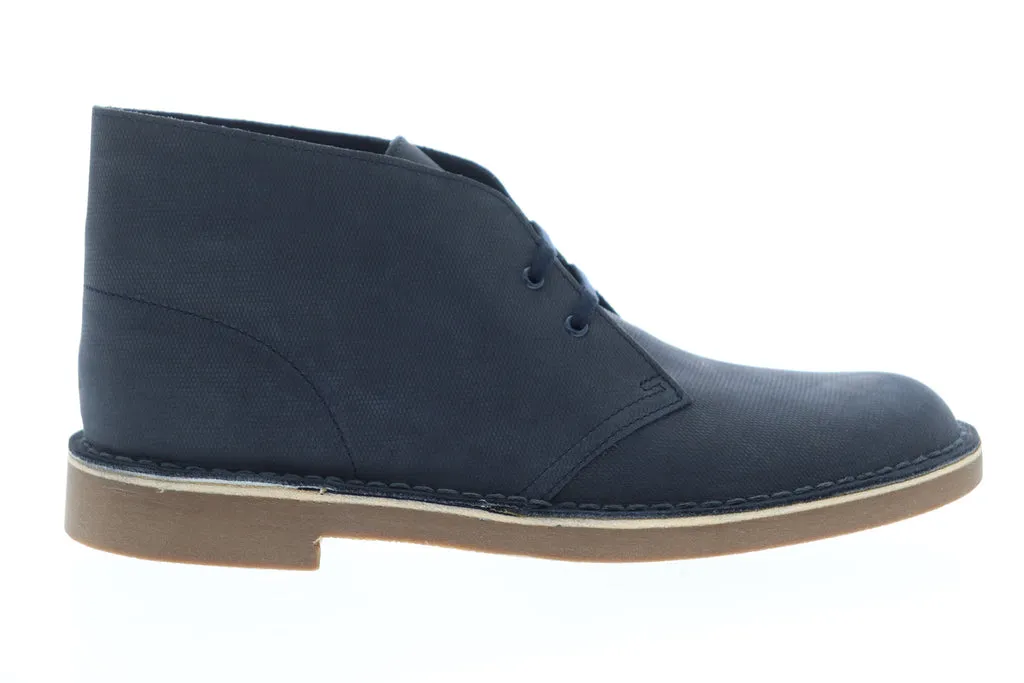 Clarks Men's Blue Nubuck Chukka Boots - Bushacre 2 26148093