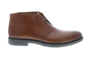 Clarks Men's Brown Leather Lace Up Chukka Boots - Clarks Un Tailor Mid