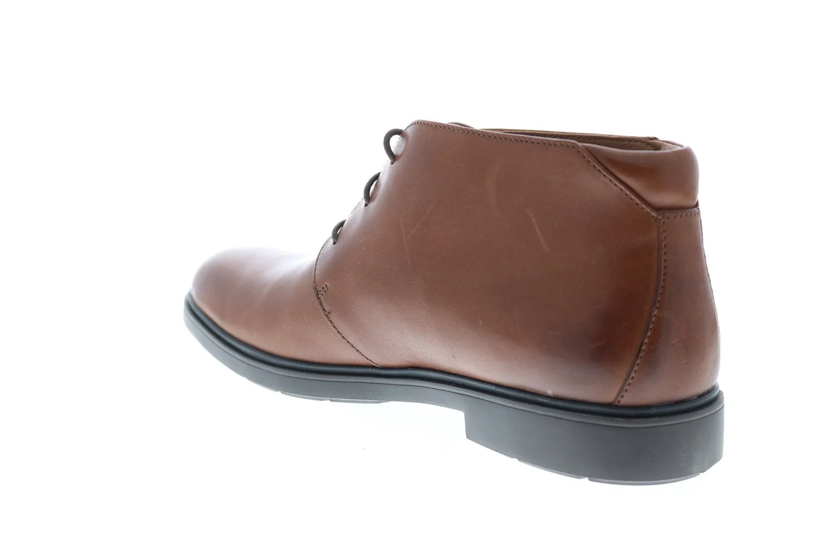 Clarks Men's Brown Leather Lace Up Chukka Boots - Clarks Un Tailor Mid