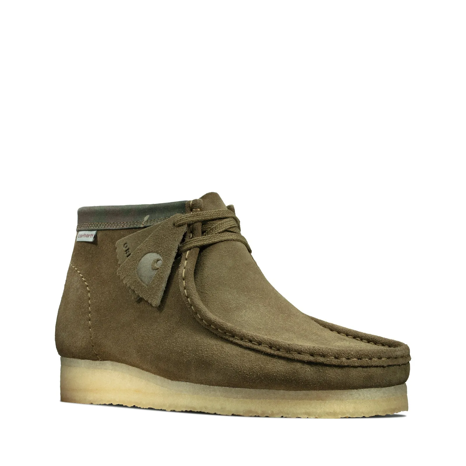 Clarks Wallabee Boot Green Suede Chukka Boots