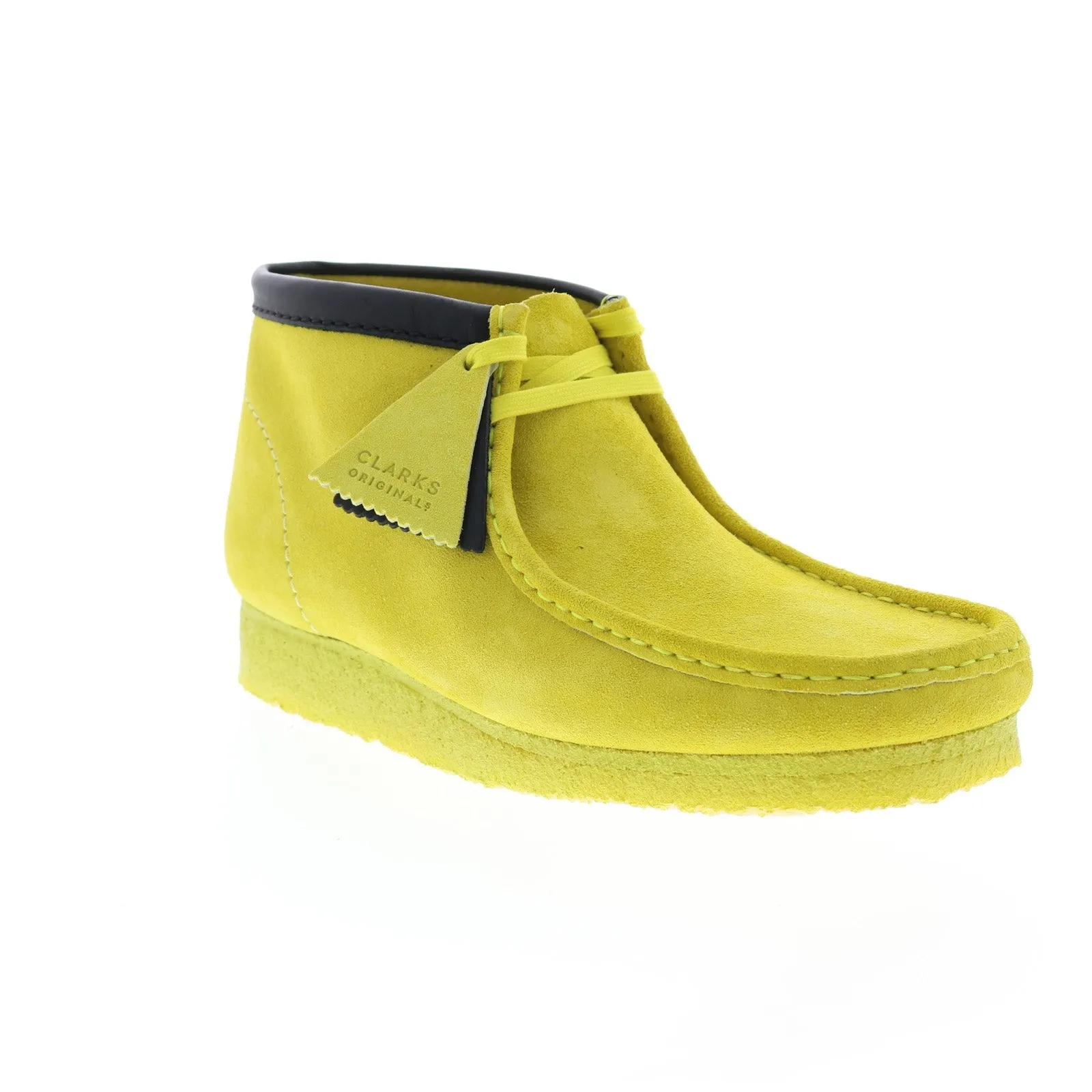 Clarks Wallabee Boot Yellow Suede Men's Chukka Boots