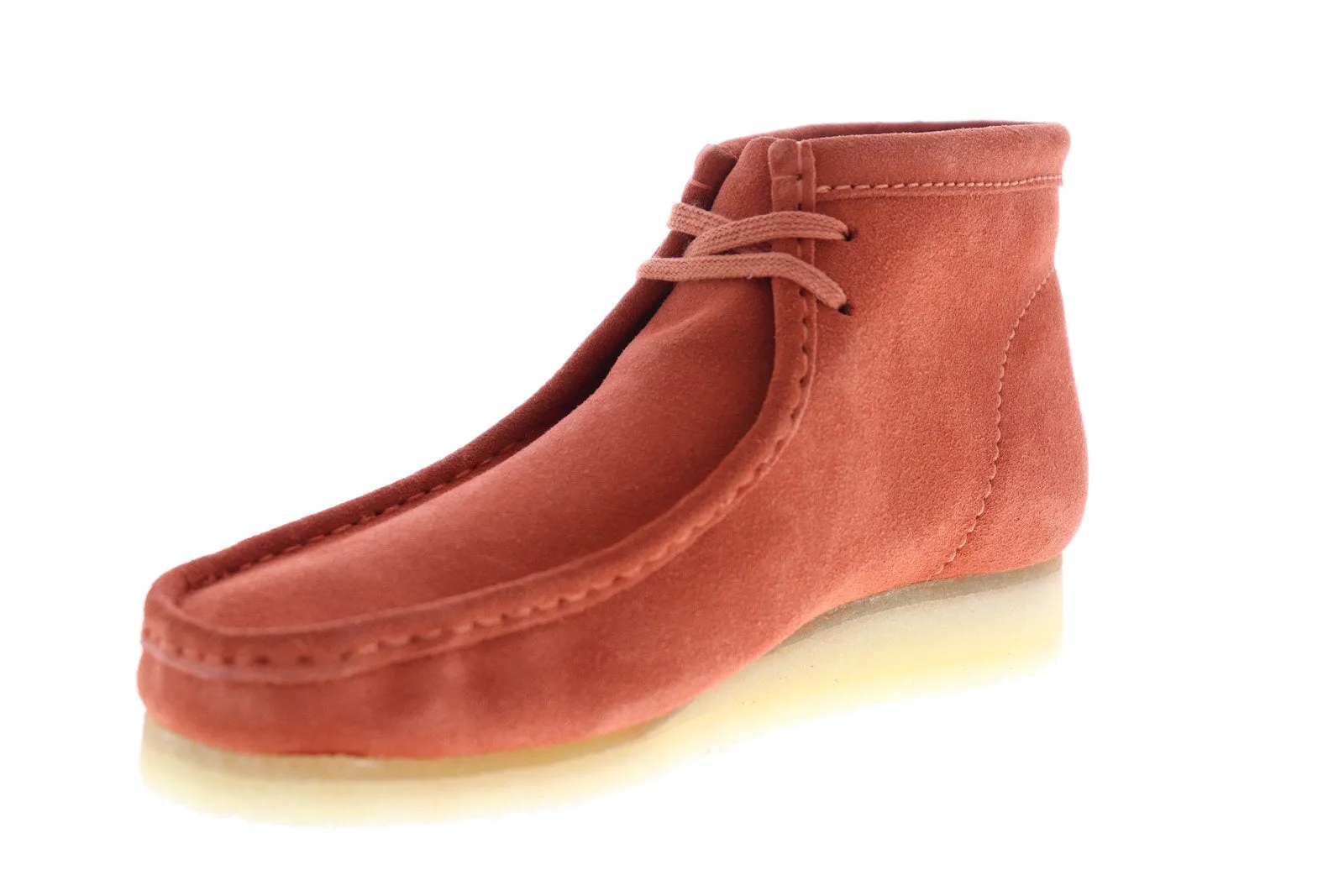 Clarks Wallabee Men's Orange Suede Chukka Lace-Up Boot