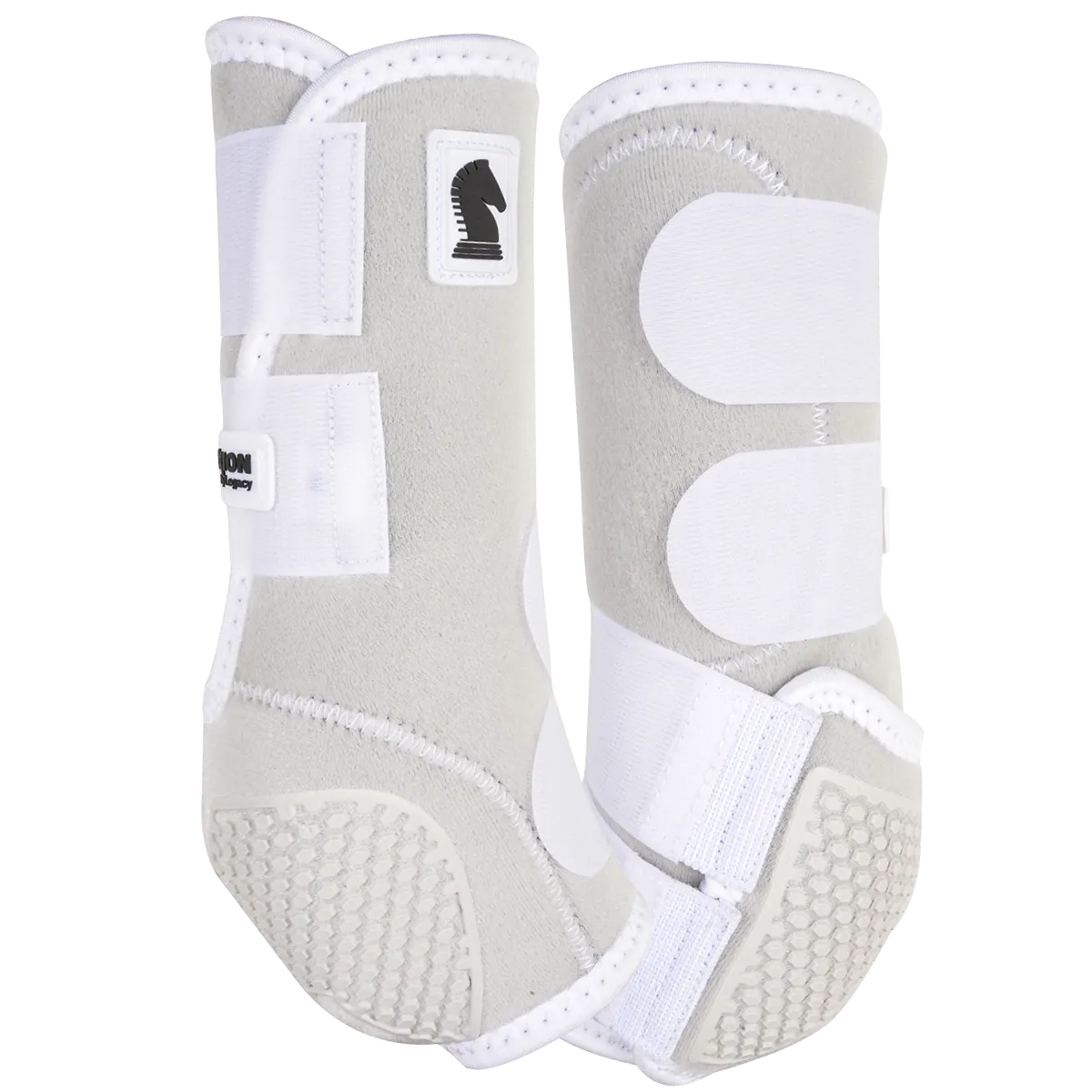 White Hind Support Boots - Flexion Legacy2 for Horses by Classic Equine