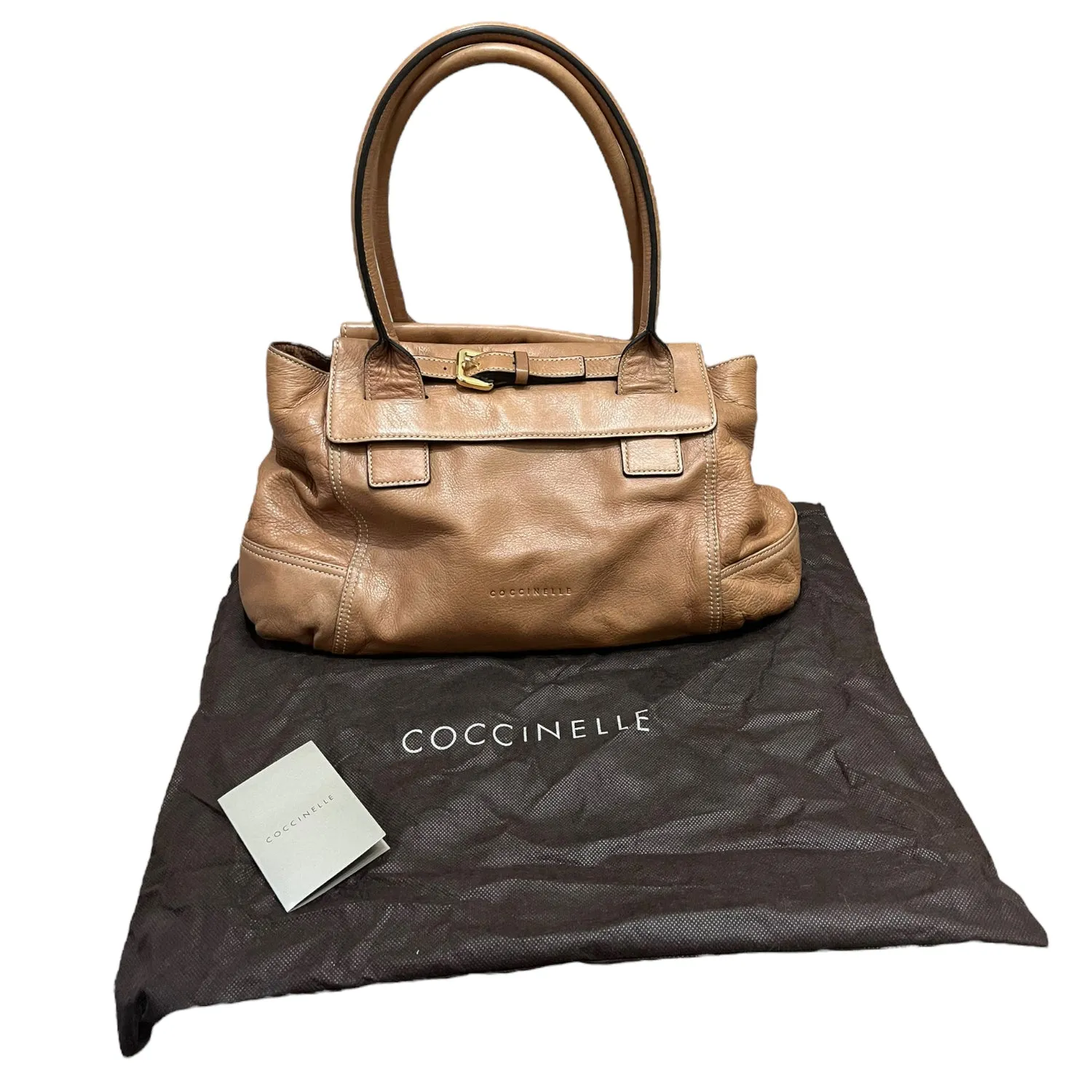 Coccinelle Tan Leather Bag