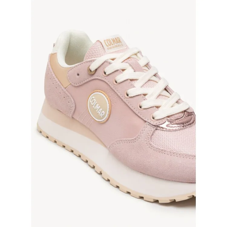 COLMAR TRAVIS AUTHENTIC 051 Women's Pink Beige Sneakers