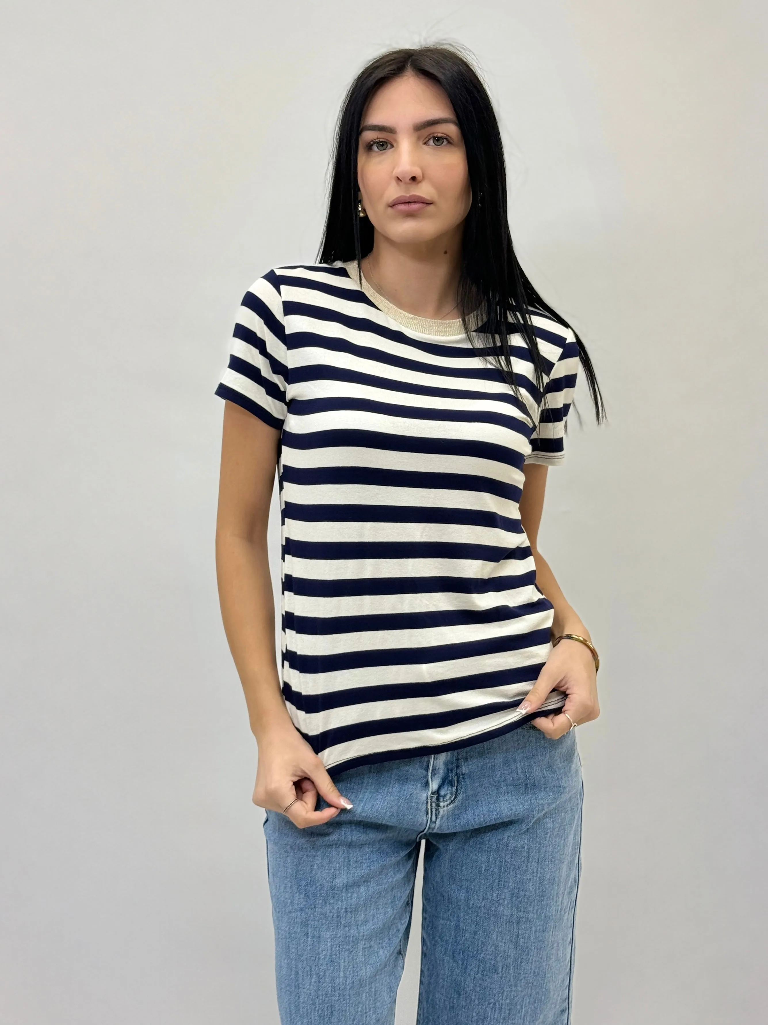 Comfortable Striped Tee