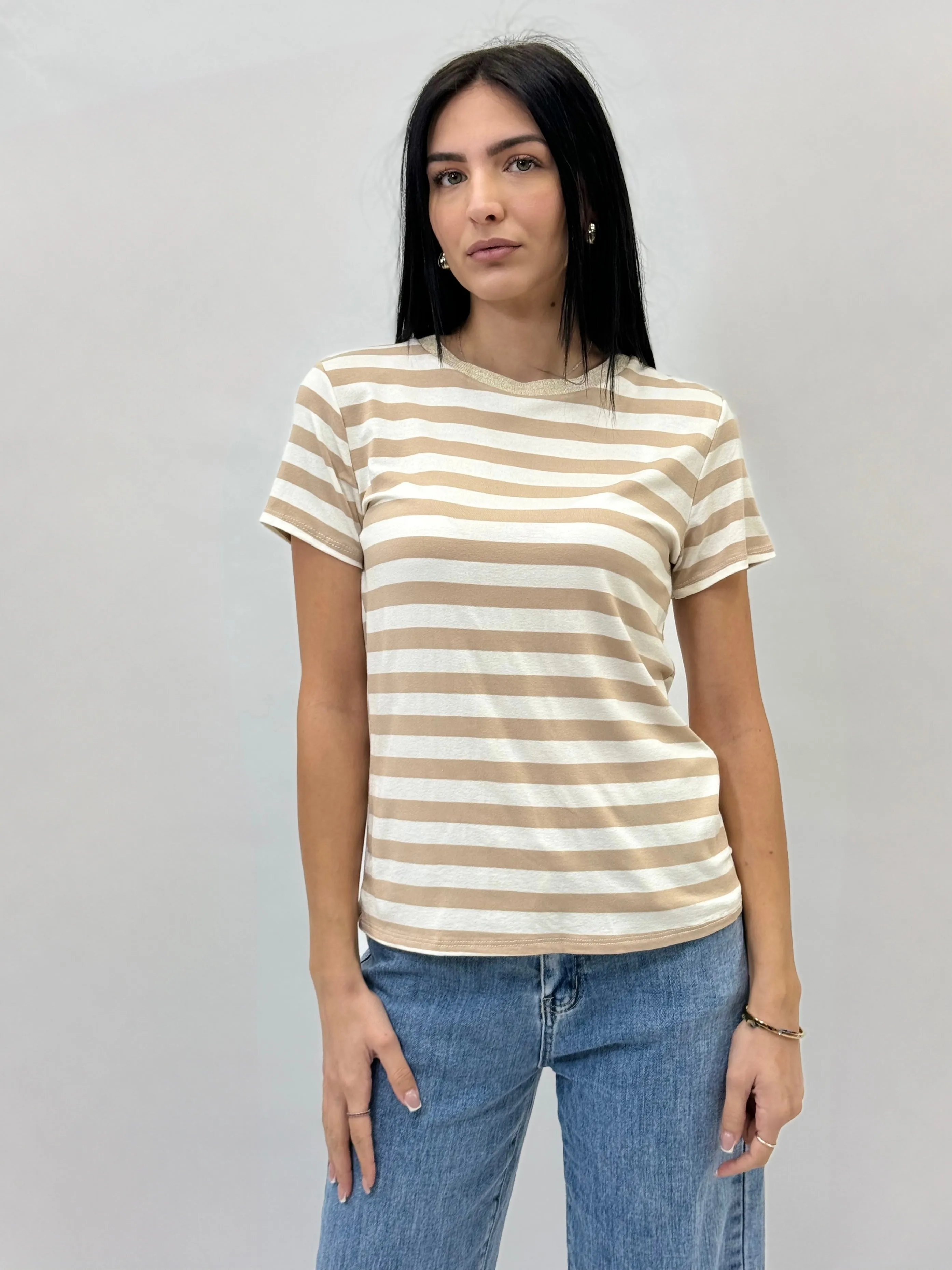 Comfortable Striped Tee