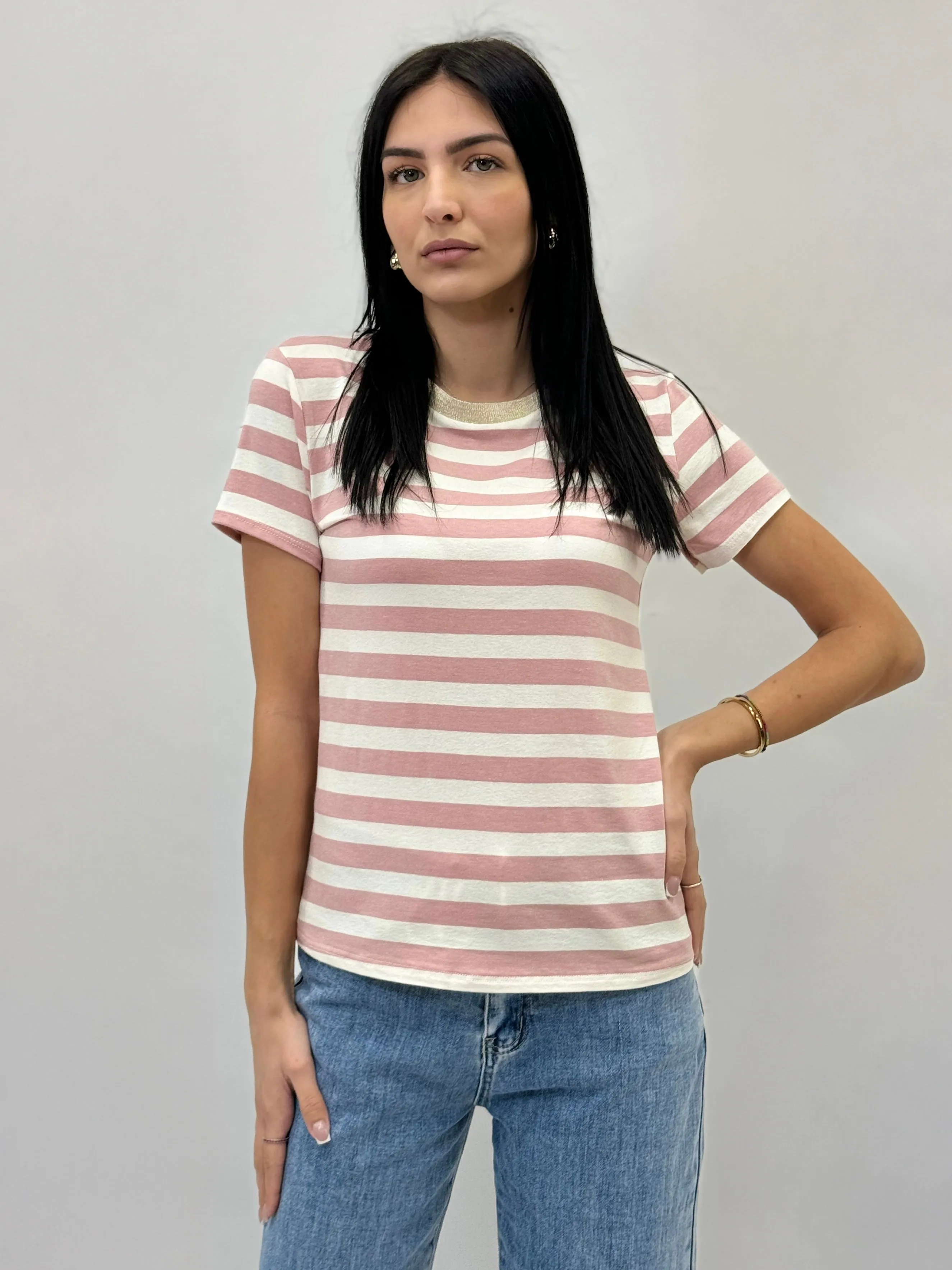 Comfortable Striped Tee