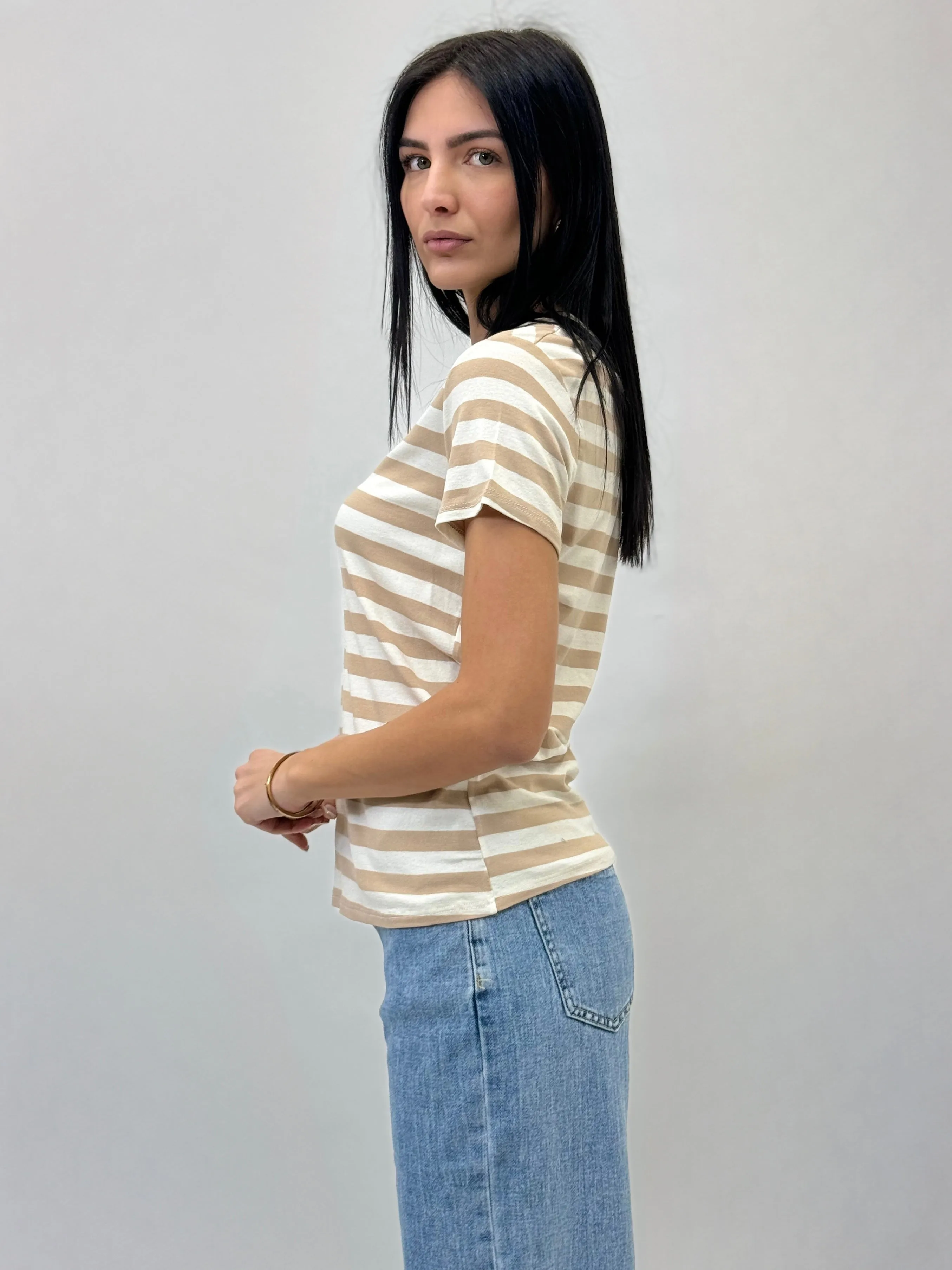 Comfortable Striped Tee