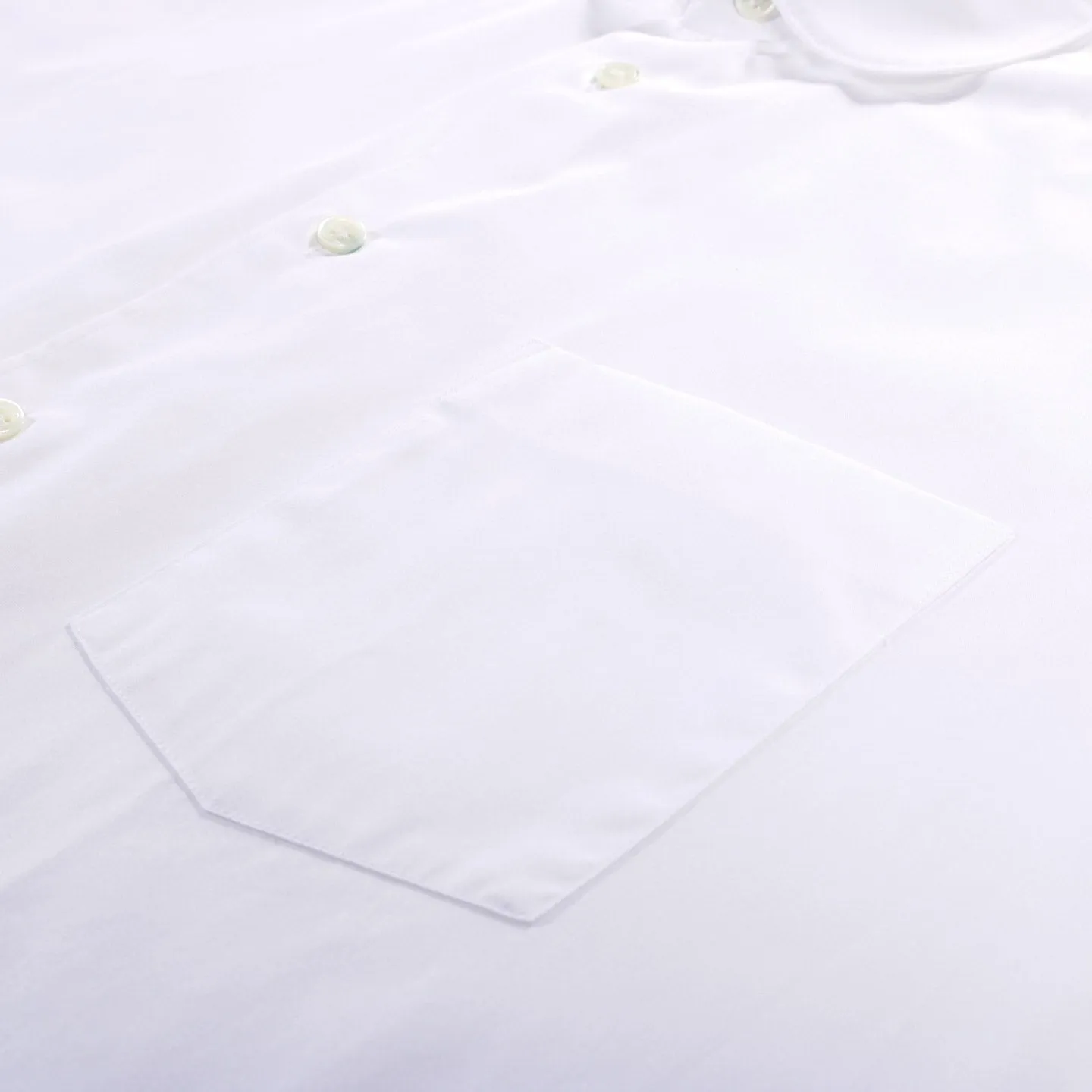 COMME DES GARCONS SHIRT FOREVER B217 WIDE CLASSIC ROUNDED COLLAR WHITE