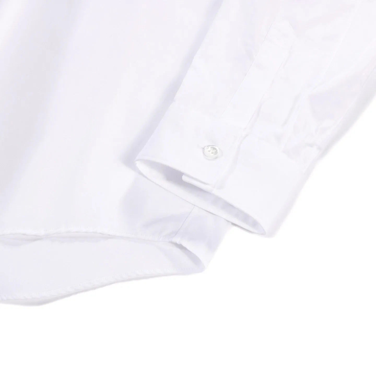 COMME DES GARCONS SHIRT FOREVER B217 WIDE CLASSIC ROUNDED COLLAR WHITE